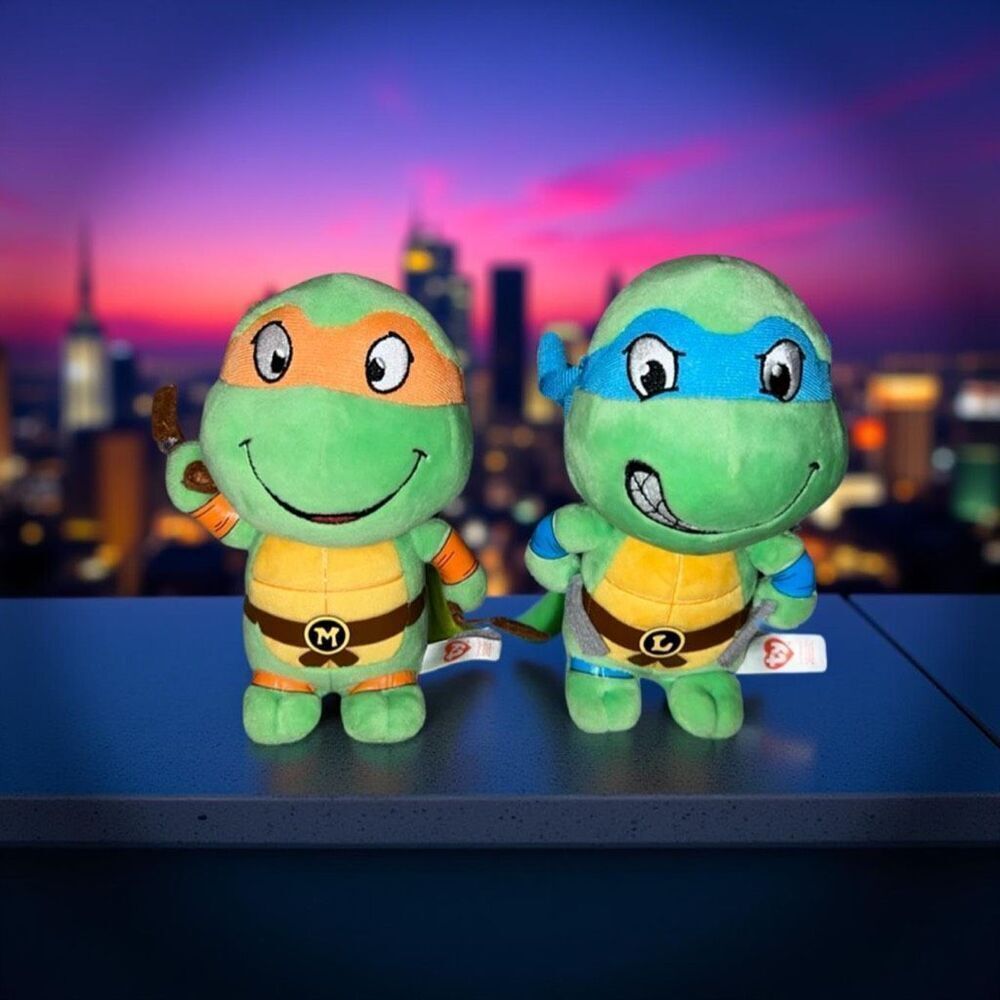 Ty Teenage Mutant Ninja Turtles Leonardo & Michaelangelo TMNT Plush P23